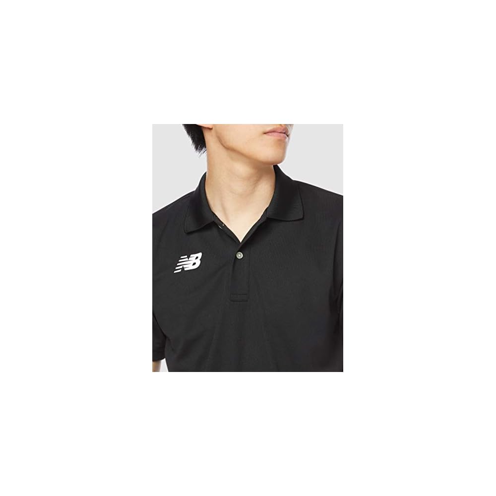 New Balance Polo Shirt, Game Polo Shirt, Black (BK), Japan Size XL (equivalent to Japanese size XL)