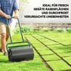 38L Fillable Cylinder Steel Lawn Roller - Dark Green