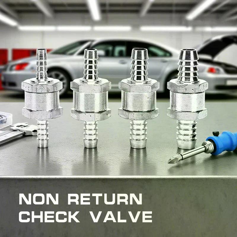 One Way 6/8/10/12mm 4 Size Aluminium Alloy Fuel Non Return Check Valv
