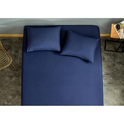Fitted Sheet - Home Déco - MARINE - 140x190 Cm - 100% Cotton - Very Tight Weave