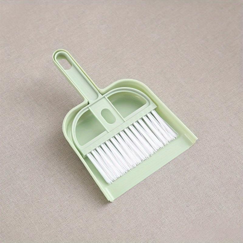 

2 шт. Мини-набор для уборки стола - Компактная совок и щетка для клавиатур, домашних животных и труднодоступных мест - Идеально подходит для дома, офиса светло-зеленый