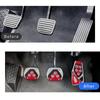 3 Pièces Pédales de Pied Antidérapantes Manuelles pour Voiture Couvre-Pédale Style MT Frein Accélérateur Embrayage, Accessoires de Voiture en Plastique