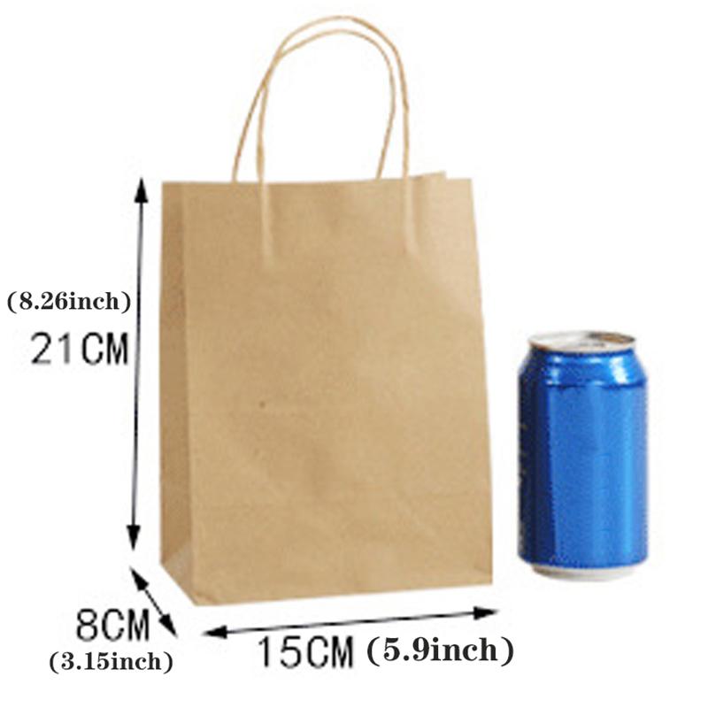 10/50/100pcs A5 Black and White Kraft Paper Bags Birthday Wedding Festival Party Gift Bag with Handle Luxury Shopping Candy Bag