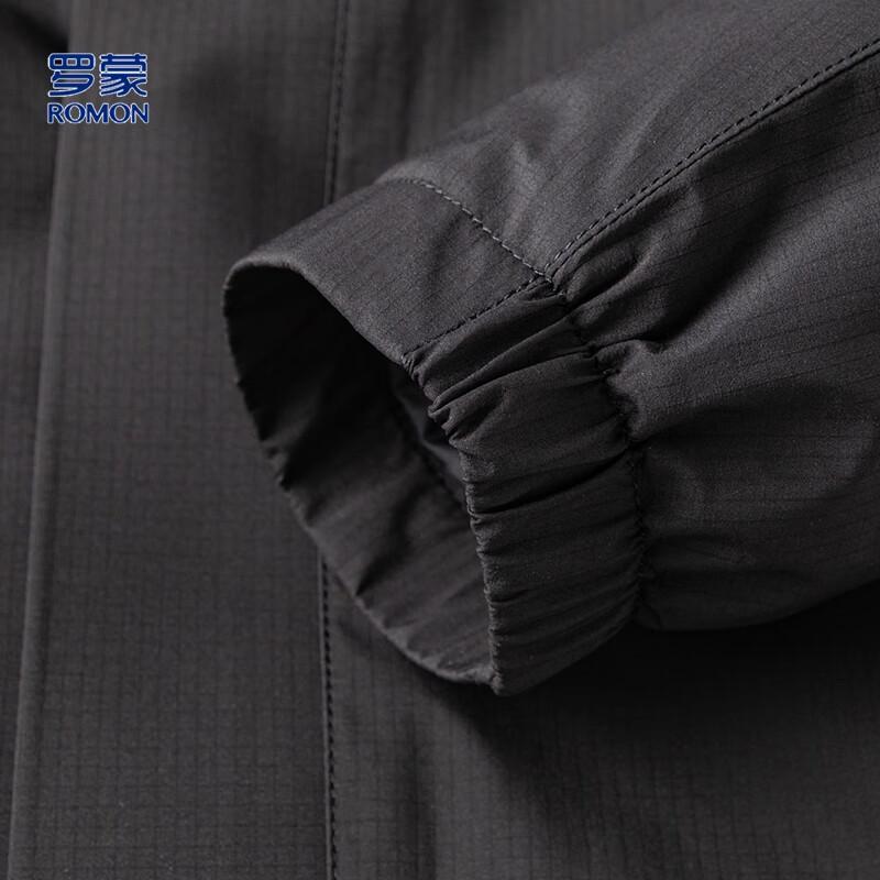 Romon Men's Detachable Hooded Fleece-lined Jacket