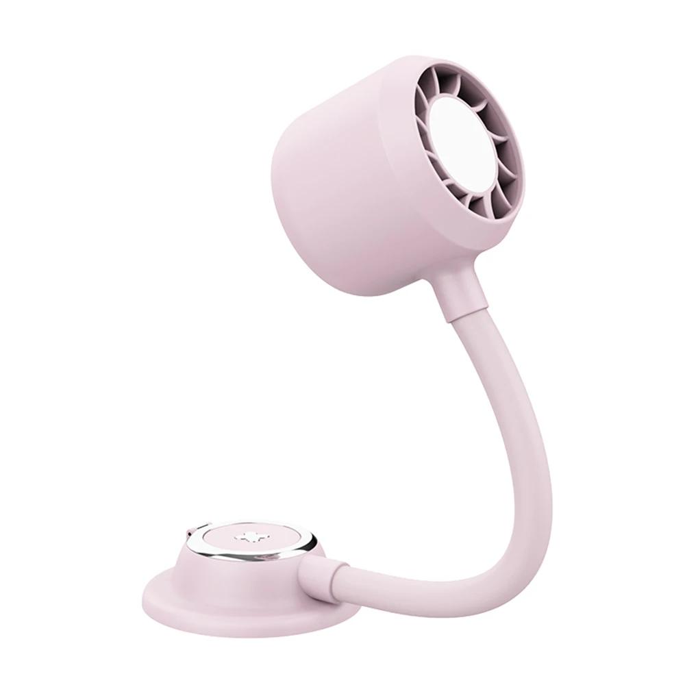 

Creative Magnetic Mini Fan Outdoor Portable Handheld Folding Fan USB Rechargeable Fan Cooling Travel Hand Fans Desktop Phone Stand рожевий