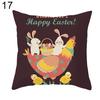 Talos Ostern Cartoon Kaninchen Bicyle Wurfkissenbezug Fall Kissen Home Sofa Auto Dekor