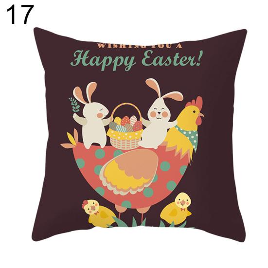 Talos Ostern Cartoon Kaninchen Bicyle Wurfkissenbezug Fall Kissen Home Sofa Auto Dekor