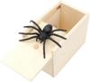 2026 Wooden Scare Box with Spider - Funny Prank Toy for Office & Friends, Surprise Joke Gift, Hidden Trick Game, Cool Novel