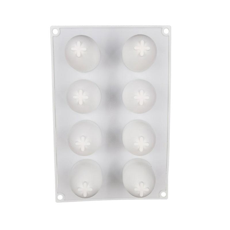 1 Pc 8 Egg Mousse Cake Mould Dessert Easter Egg Silicone Silicone Mould DIY Chocolate Baking Tool