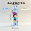1PC Boy Climb Mountain Sport Kid Pattern 750ml Color Plastic Sports Water Bottle Leakproof Flip Straw Lid Suitable for Sports Office Home Use