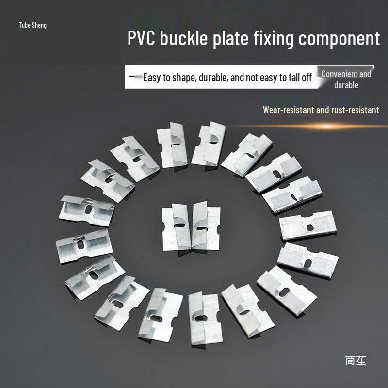 PVC Plastic Clip Fixing Parts for Decorative Wood-Plastic Fiber Ceiling