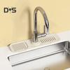 Faucet Mat Fast Drying Stone Sink Tray Sink Protectors Splash Guard Silicone Draining Mat for Kitchen Bathroom Sink