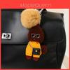 Pu Material Cute Teddy Bear Keychain Animal Car Pendant For Couples And Gift Ideas