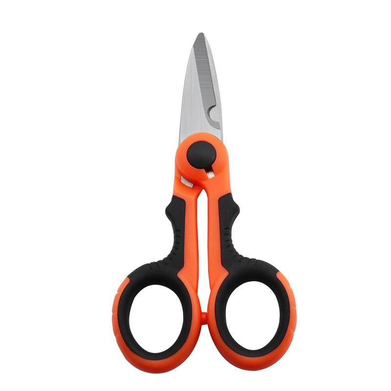 

420 Stainless Steel Fishing Scissor Accessories Electrician Portable Scissors Plier Cut Pe Braid Line Lure Carp Fishing Tools Set