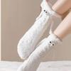 Coral Velvet Magnetic Socks with Hands Thick Plush Winter Warm Cute Comfortable Sleeping Socks Fashion Floor Socks for Women Man