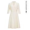 ELLASSAY Women's Spring/Summer Commuter Lapel Blazer Dress