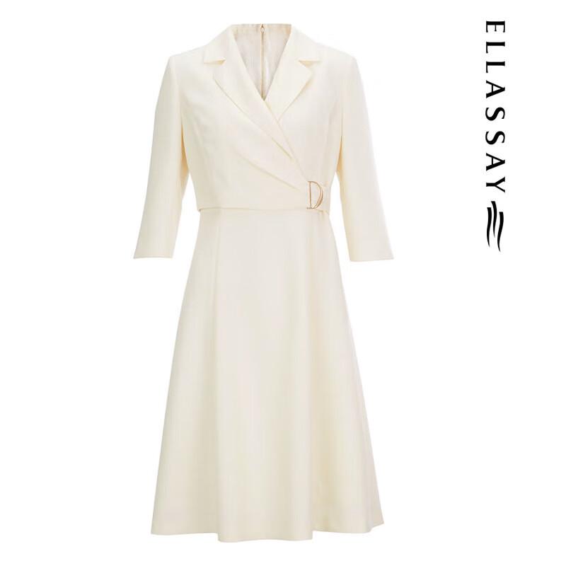 ELLASSAY Women's Spring/Summer Commuter Lapel Blazer Dress