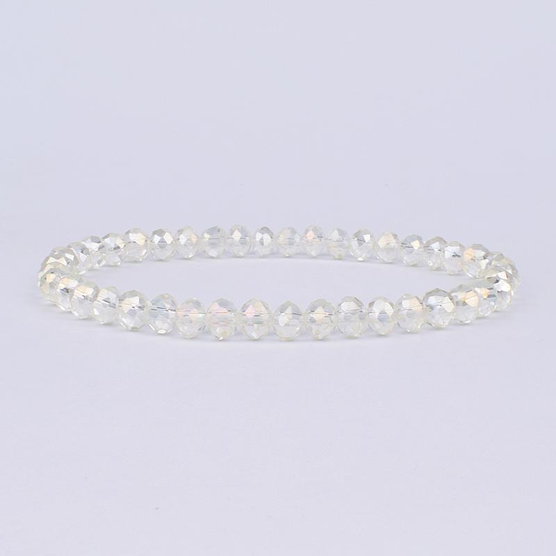 Mini Geslepen Kristal Armband Dames Luxe Kralen Dames Armband Mode 6/8mm 41kleur Kristallen Kralen Armband Vriendschap Sieraden