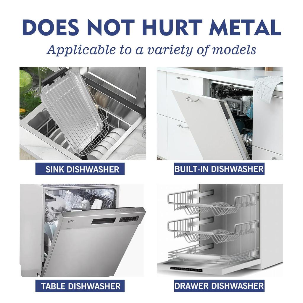 Jaysuing Dishwasher Cleaning and Descaling Tablets (24pcs) - Removes Heavy Grease and Stains from Dishwashers. Household Dishwasher Cleaner.