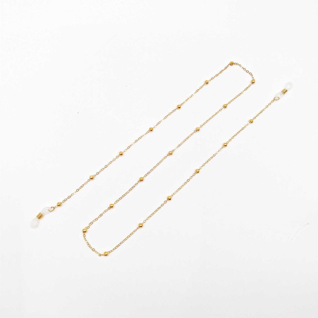 Metal Eyeglass Chain Strap for Glasses and Sunglasses Lightweight Beaded Glasses Holder Necklace for Daily Use and Travel