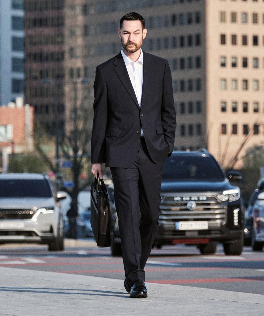 STCO Italy Malane Summer Wool Formal Pants_Navy (Classic Fit)_Sslwb91Csn
