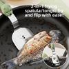 Bear Style Fish Spatula Tongs 2 in 1 Design Suits Frying and Serving Needs Features Non Slip Handle Kitchen Tools