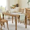 Party, Dresser Decor and Dining Room Decorations Rustic Cotton Linen Table Runner  with Hand-Tassels