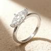 925 Sterling Silver Exquisite Fashion Marquise Shape Zircon Ring For Women Engagement Wedding Anniversary High Quality Jewelry