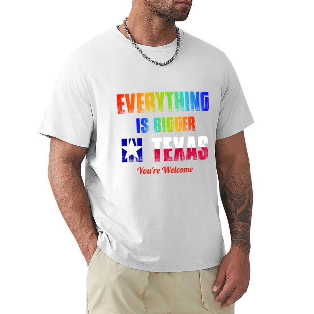 Lgbt Pride Shirt Gay Community Everything Bigger Texas Shirt Tshirt Casual Pattern Print Tee Shirt