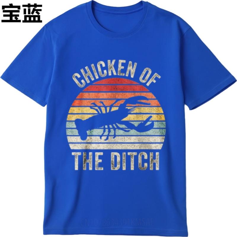 Solid Color Unisex Oneck Tshirt Fashion Chicken Of The Ditch Lobster Sunset Design Trendy For Her Teeshirt Cheap Tshirt Black