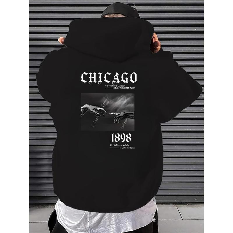 

Худи с тональным узором, сдержанная универсальность для любителей узоров XXL чёрный