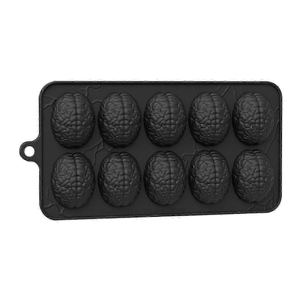 Silicone Brain Baking Mold Non-Stick Halloween Bakeware for Cakes Chocolates Cupcakes Easy to Clean Silicone Cookie Cutters-Good