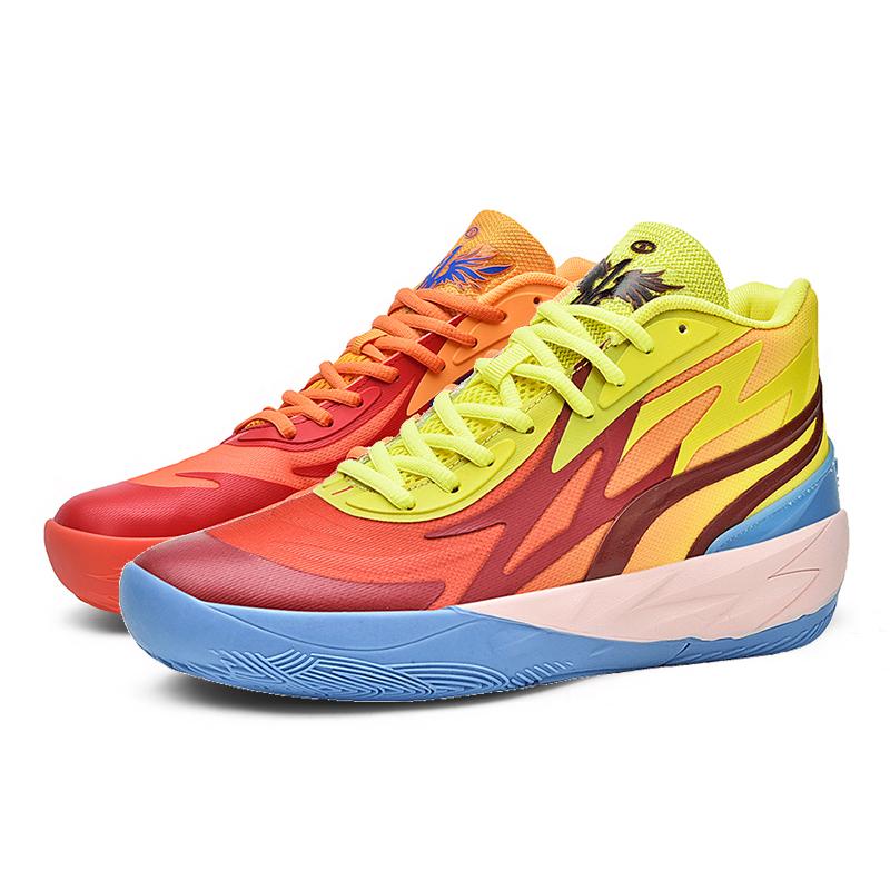 Nuove scarpe da basket per giovani uomini comode traspiranti sneakers da combattimento reale morbide elastiche scarpe sportive da studente per la corsa