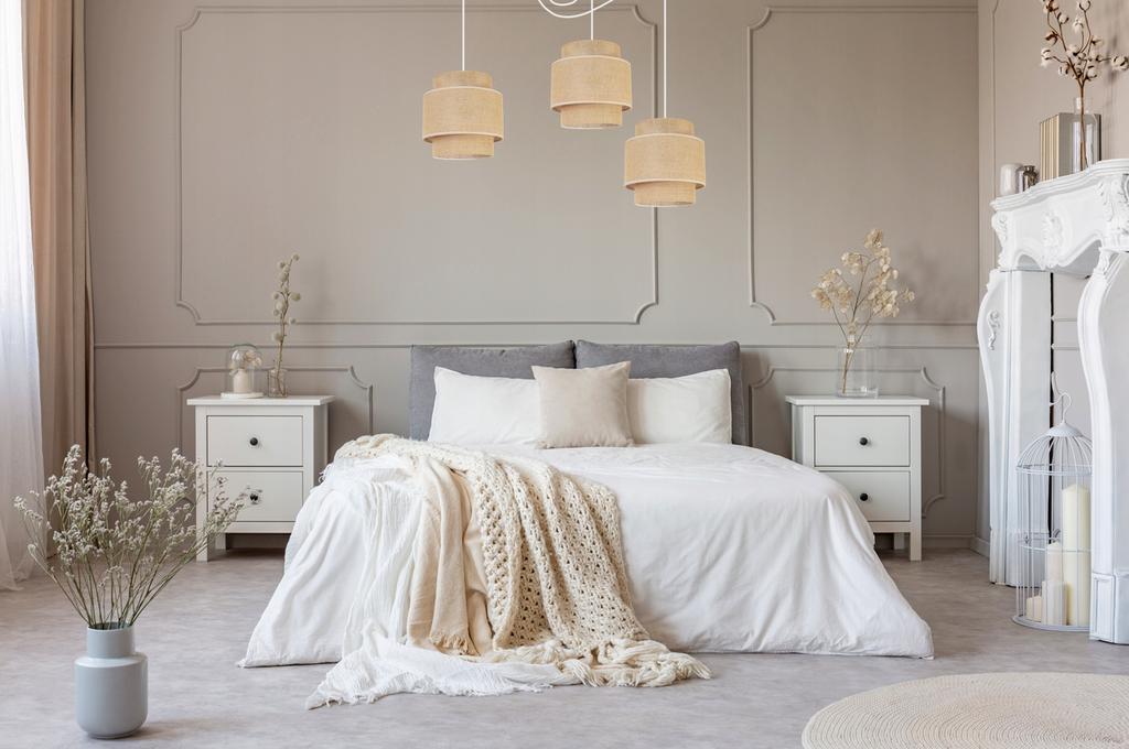 Hanging Lamp, Ceiling Chandelier, Lampshade, Boho Juta