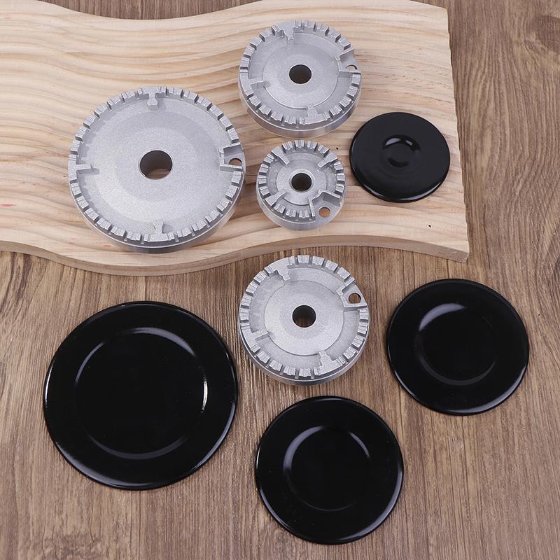 Set Oven Gas Hob Burner Flat Fire Cover Crown Flame Cap Gas Burner Flame Cap Fits Most Gas Stove Burners Accessories Stove
