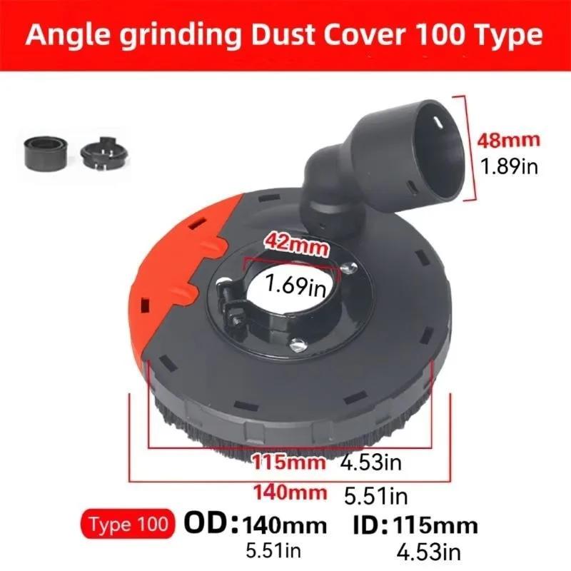 1pc 100 Angle Grinder Dust Cover Surface Grinding Cutting Dust Shroud Concrete Stone Dust Collection Cover