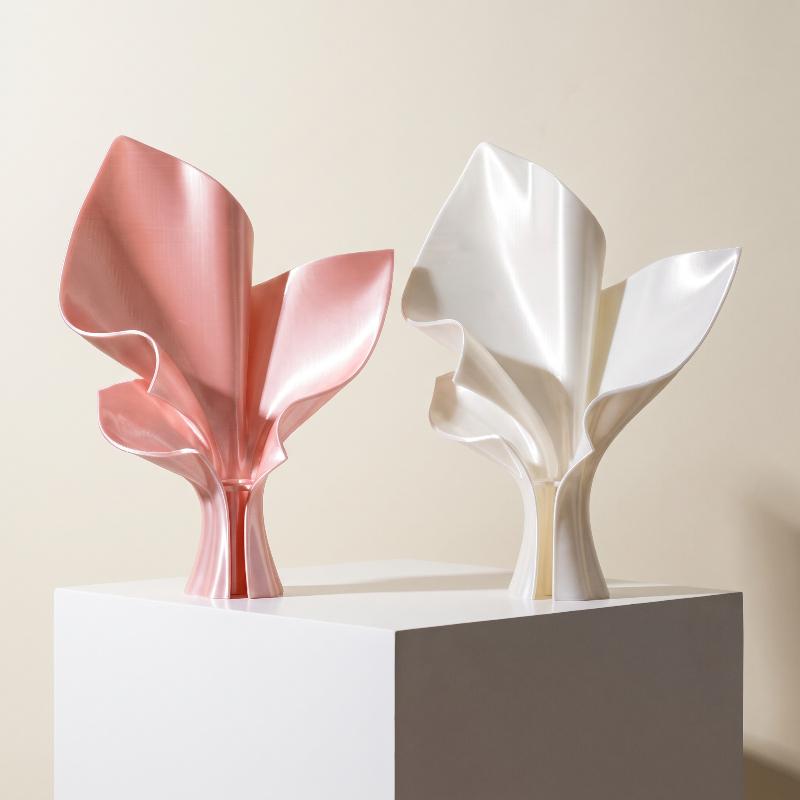 Kreative 3D-Druck Nordischer Stil Blumenstrauß Vase Minimalistisches Unregelmäßiges Schreibtischornament Moderne Kunst Blumen-Display-Skulptur