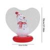 Santa Claus Snowman Christmas Tree Inflatable Ornaments Heart Shape Light Up Christmas Decorations Figurine Inside Blow Ball