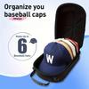 M-1pc Portable Baseball Hat Travel Bag Baseball Cap Travel Case Storage Carrier Box Display Bag Eva Baseball Cap Carrying Bag