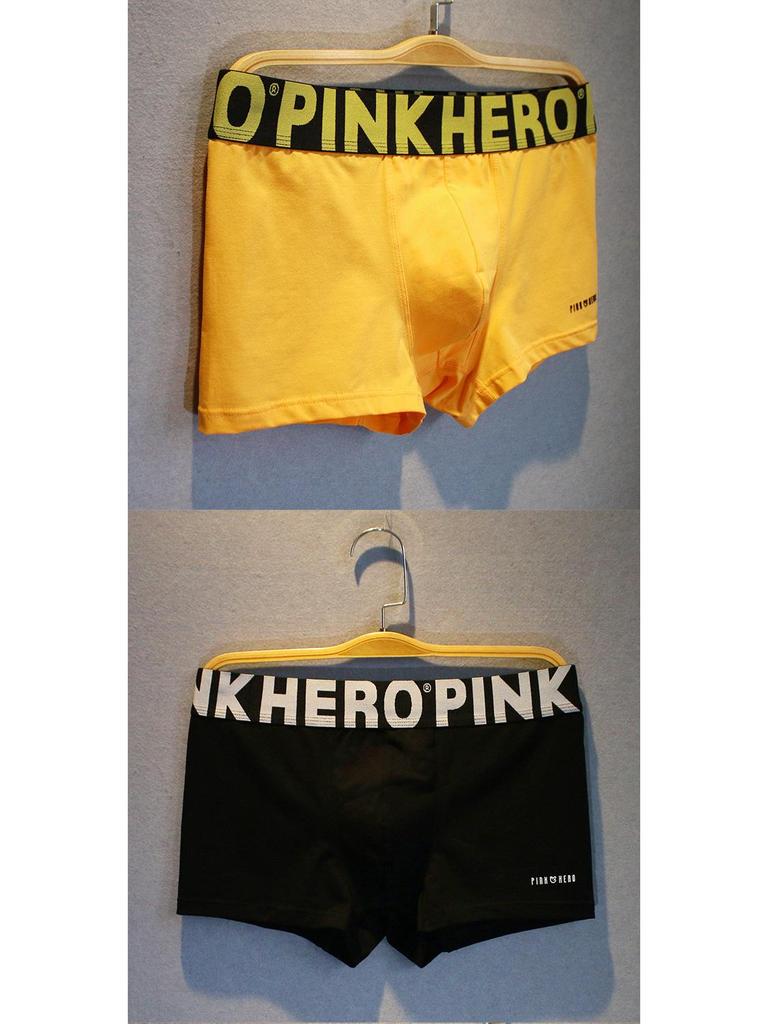 Men's Pure Cotton Breathable Boxer Briefs - Sporty Mid-Rise Fashion.