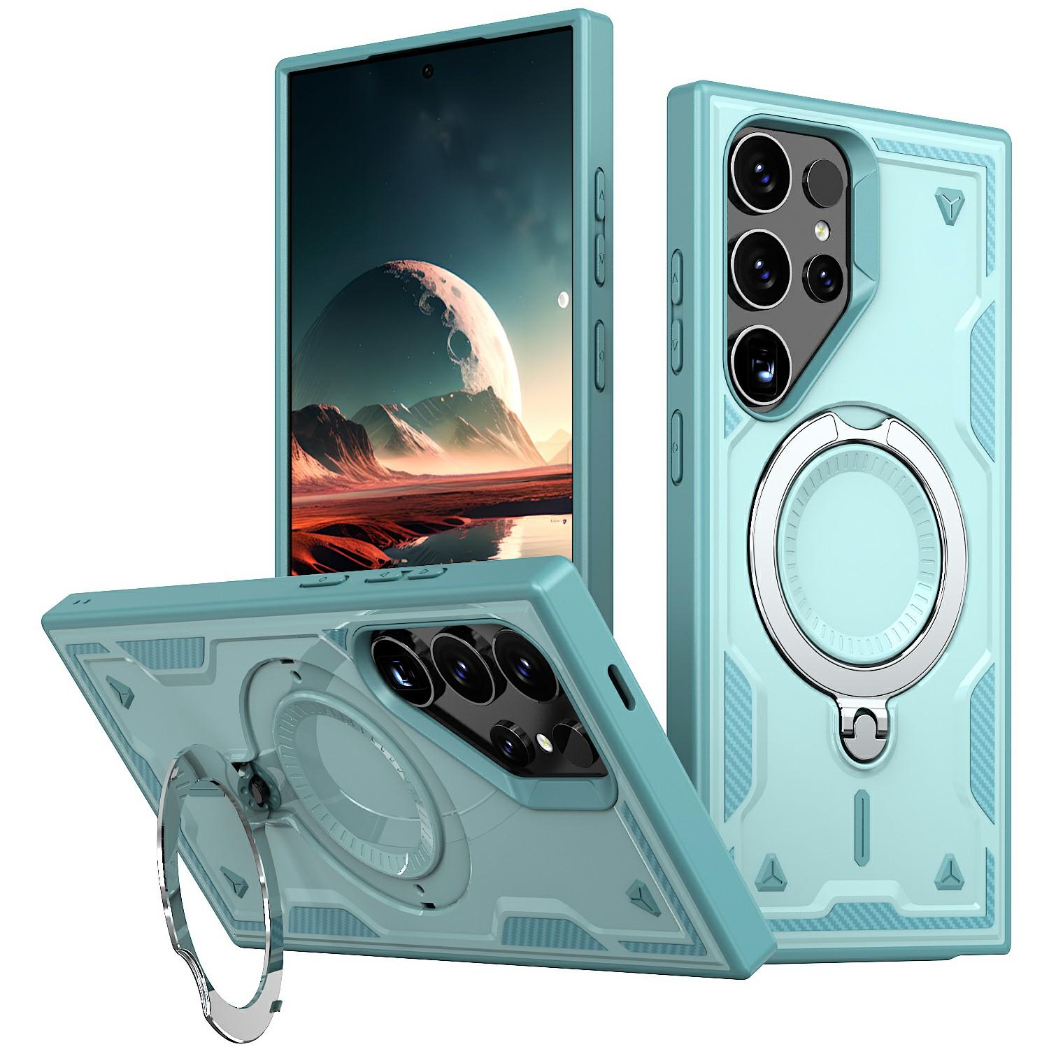 

Чохол для Samsung Galaxy S25 Ultra, сумісний з MagSafe, військовий захист, PC+TPU, підставка, чохол для телефону Baby Blue