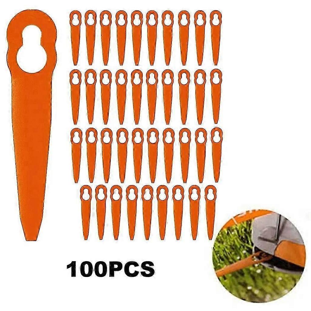 100pcs For Stihl Polycut 2-2 Abs Cutting Blades Lawn Mower Replacement Parts for Durable and High-Performance Grass Cutting with Precision Engineering