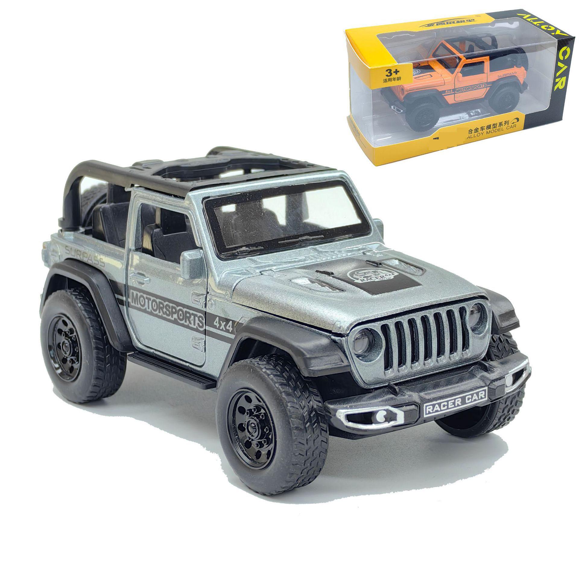 

Модель автомобиля из сплава Кукольная машина Внедорожник Функция инерционного движения Детская игрушка серый ясень