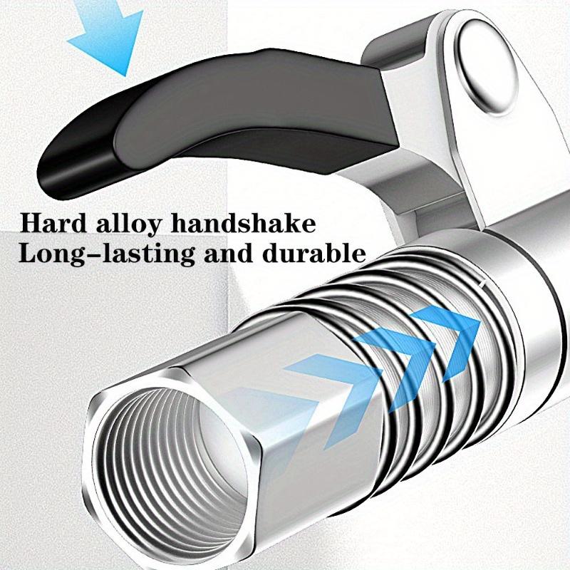Heavy Duty Grease Coupler: Quick Release, High Pressure. Leak-proof, Lock Pliers Design, New Lubrication Tip. Ideal for Grease Guns. Perfect for Mecha