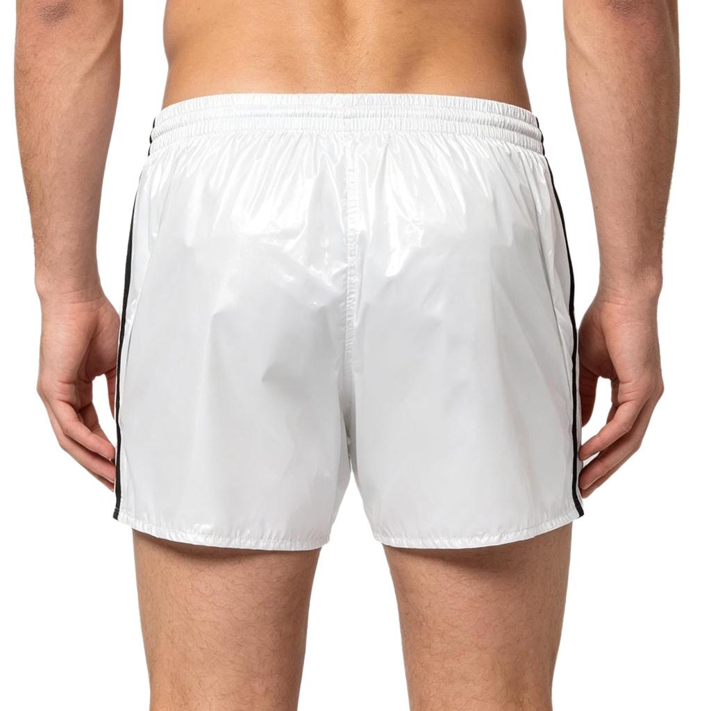 Herren Wasserdichte Badehose Trainingsshorts Kordelzug Elastischer Bund Eingearbeiteter Slip Boxershorts