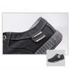 MarryDay Men Shoes Denim Lace -Up Casual Men Shoes Plimsolls Breathable Male Footwear Shoes