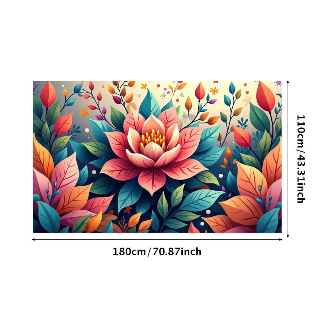 Peony Rose Flower Banner Backdrop Spring Outing Wedding Decor Photography Background Party Decoration Event Photo Shoot Supplies
