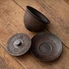 Jianshui Clay Purple Pottery Gaiwan Ceramic Handmade Household Kung Fu Tea Set Tea Bowl Tea Cup Tea Maker Tea Ceremony