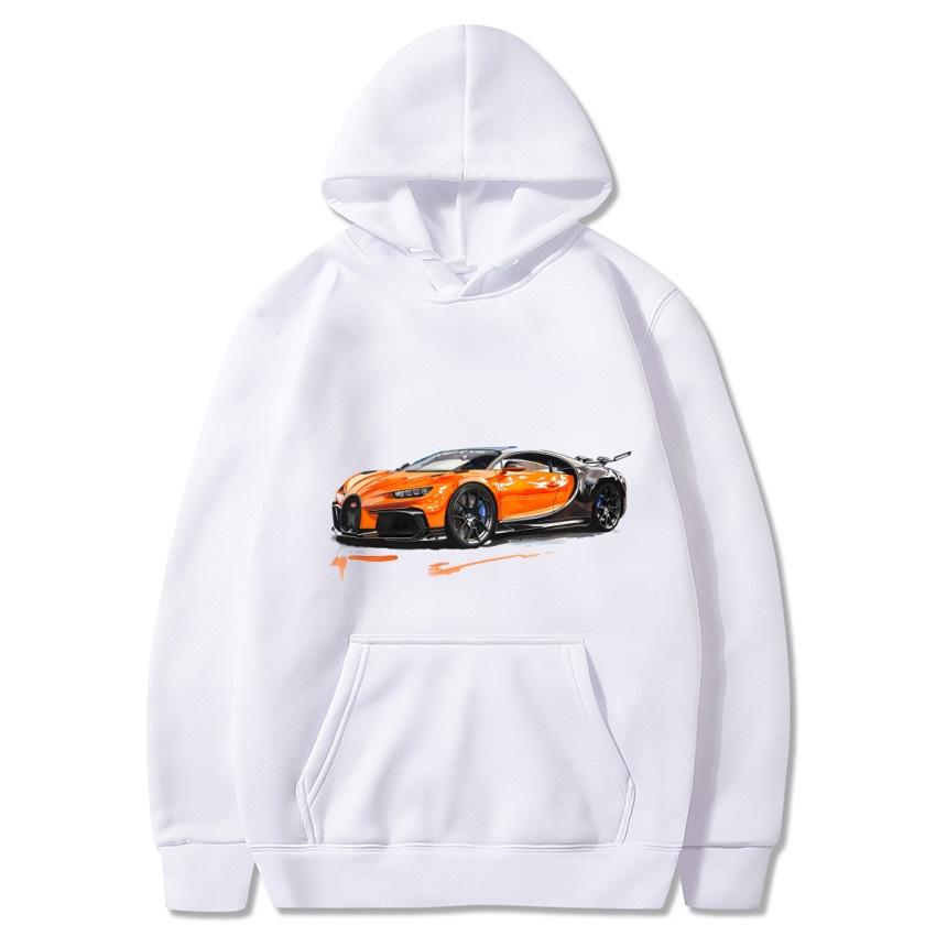 Autumn and winter sports cars, luxury cars, printed hoodies, men's and women's long sleeved streetwear, hip-hop warm hoodies