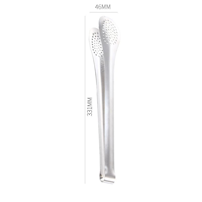 Stainless Steel Kitchen Non-Slip Food Clips Buffet Steak Salad Tongs for Barbecue Cake Bread Baking Clamp Cooking Kitchenware